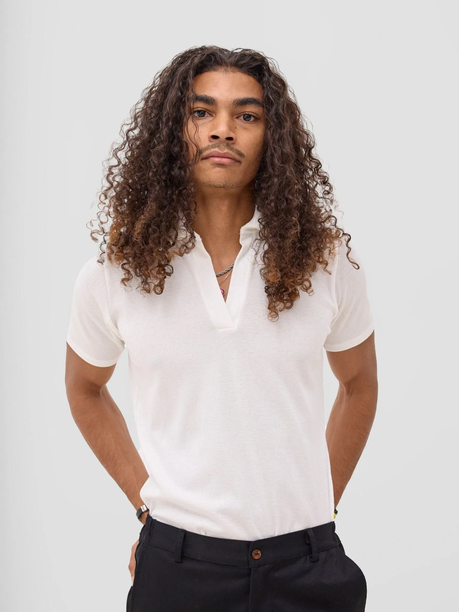 Zoya Sadira Men's Polo Shirt - White